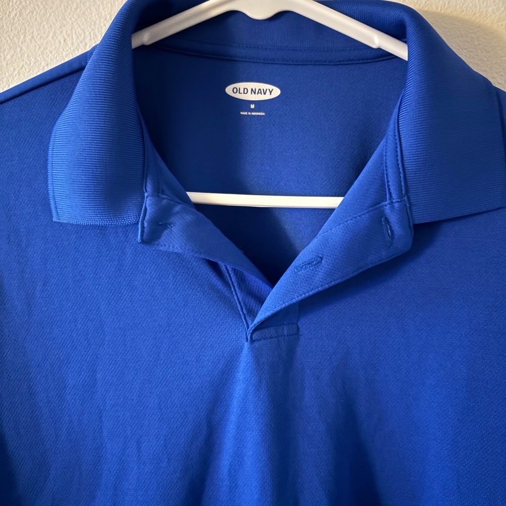 Old Navy Men's Vibrant Blue Polo Shirt